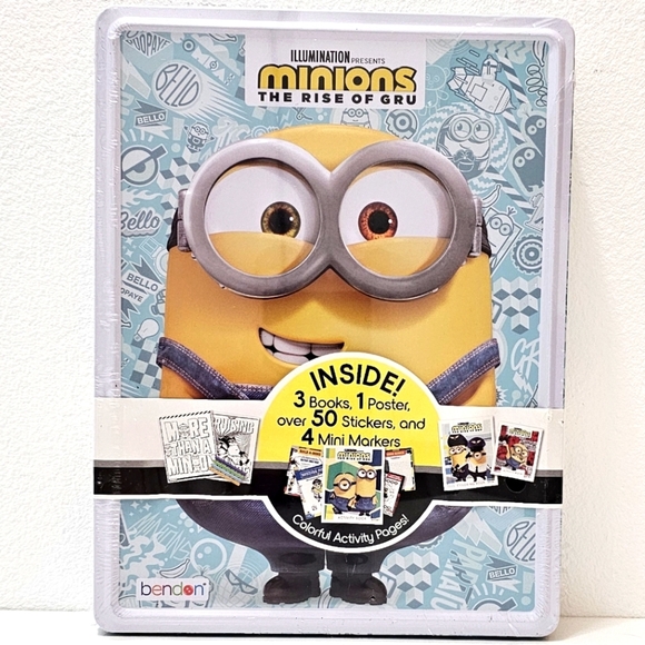 Minions 2 The Rise of Gru Activity Books & Tin Box Set - Picture 3 of 14